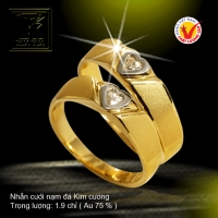 Nhẫn cưới vàng 18K