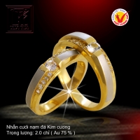 Nhẫn cưới vàng 18K