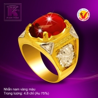 Nhẫn nam vàng 18k