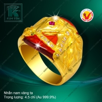 Nhẫn nam vàng 24K