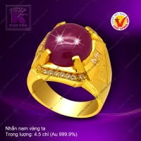 Nhẫn nam vàng 24K