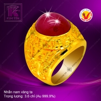 Nhẫn nam vàng 24K