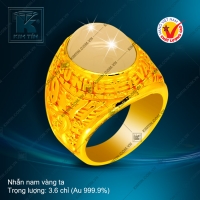 Nhẫn nam vàng 24K