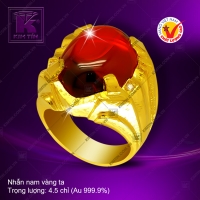 Nhẫn nam vàng 24K