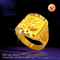 Nhẫn nam vàng 24K