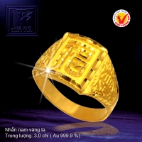 Nhẫn nam vàng 24K