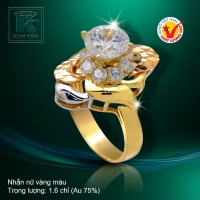 Nhẫn nữ vàng màu 18k