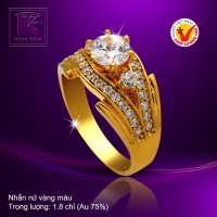 Nhẫn nữ vàng màu 18k