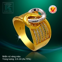 Nhẫn nữ vàng màu 18k