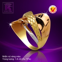 Nhẫn nữ vàng màu 18k