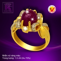 Nhẫn nữ vàng màu 18k