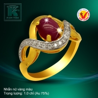 Nhẫn nữ vàng màu 18k