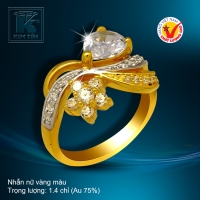 Nhẫn nữ vàng màu 18k