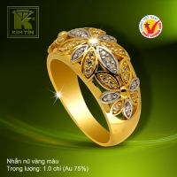 Nhẫn nữ vàng màu 18k