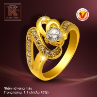 Nhẫn nữ vàng màu 18k