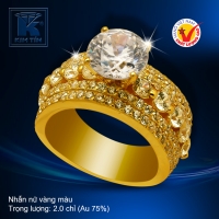 Nhẫn nữ vàng màu 18k