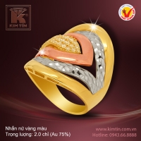 Nhẫn nữ vàng màu 18k