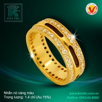 Nhẫn nữ vàng màu 18k