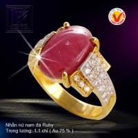 Nhẫn nữ nạm đá Ruby