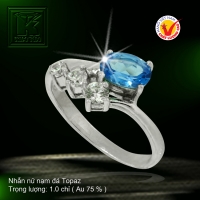 Nhẫn nữ nạm đá Topaz