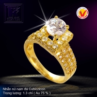 Nhẫn nữ vàng màu 18K