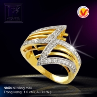 Nhẫn nữ vàng màu 18K