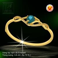 Vòng tay nạm đá Emerald