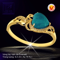 Vòng tay nạm đá Emerald