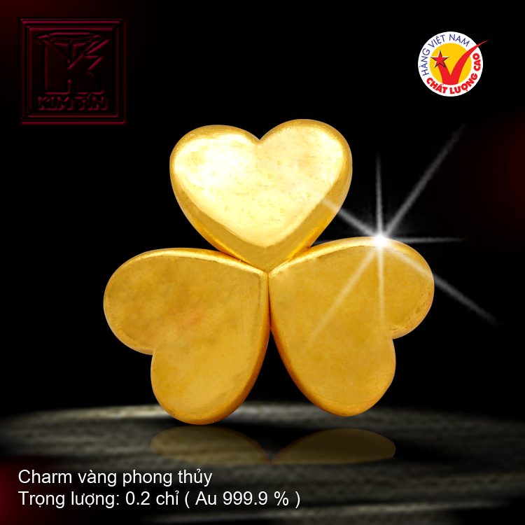 Charm vàng phong thủy