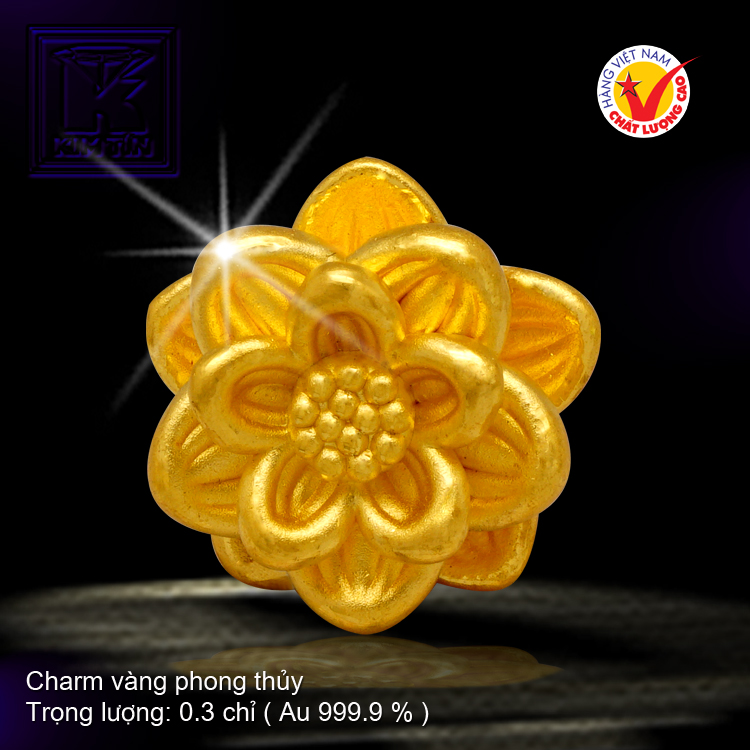 Charm vàng phong thủy