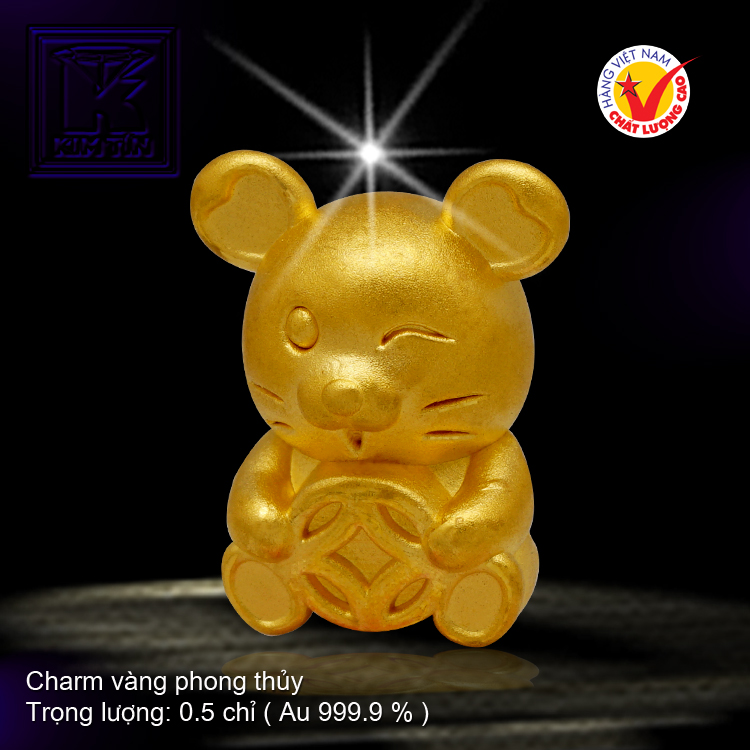 Charm vàng phong thủy