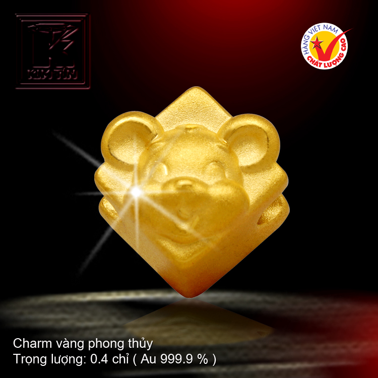 Charm vàng phong thủy