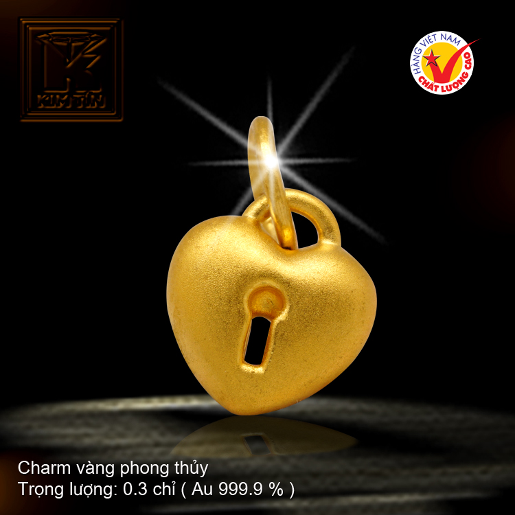 Charm vàng phong thủy