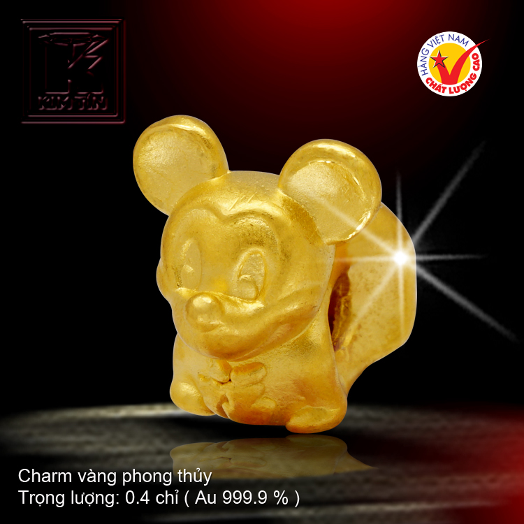 Charm vàng phong thủy