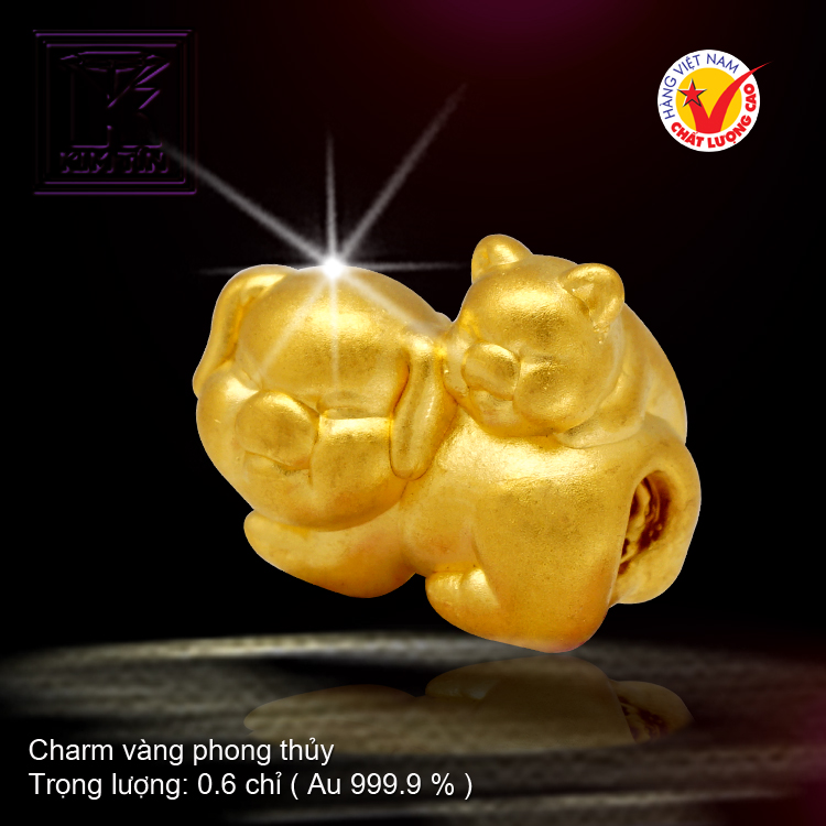 Charm vàng phong thủy