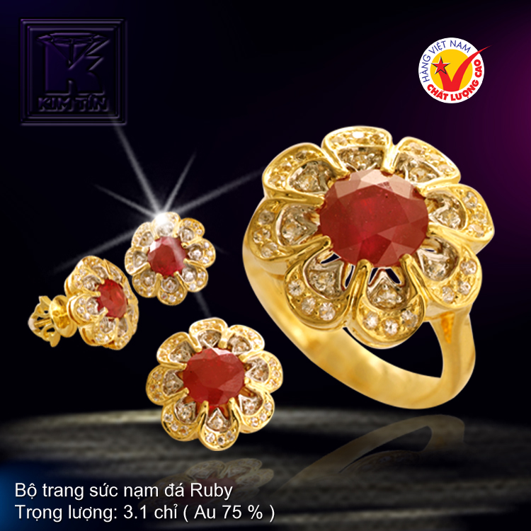 Bộ vàng màu 18K