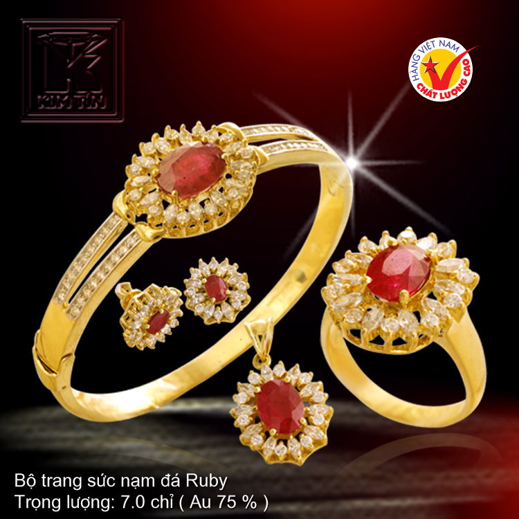 Bộ vàng màu 18K