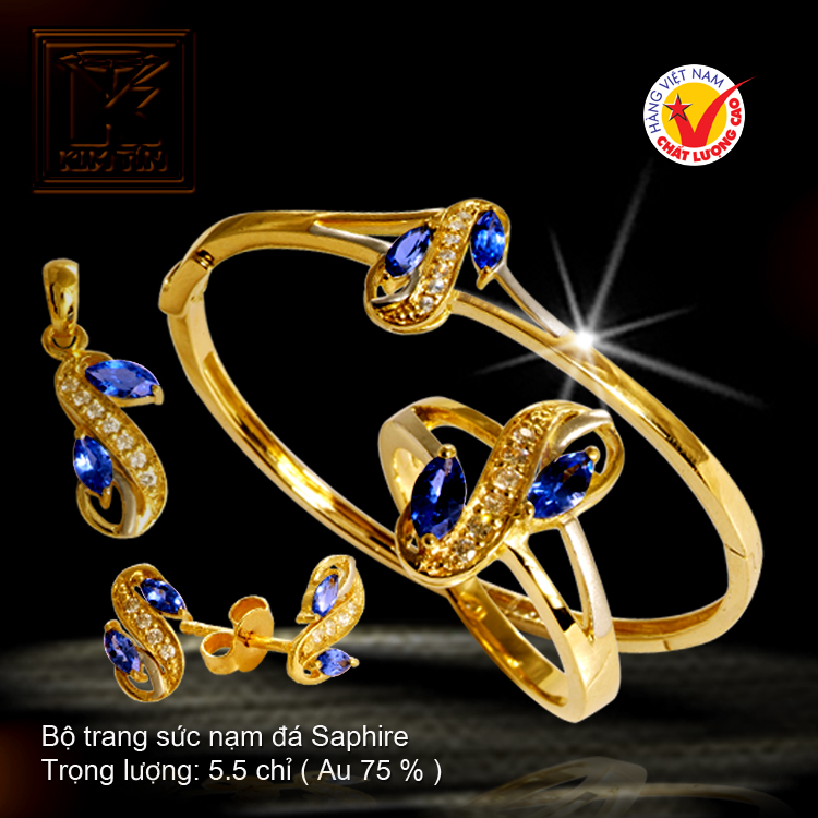 Bộ vàng màu 18K