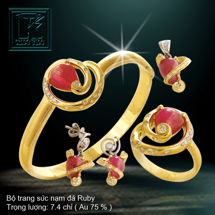 Bộ vàng màu 18K