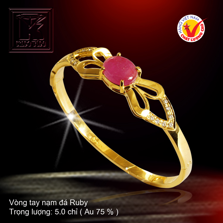 Vòng tay nạm Ruby