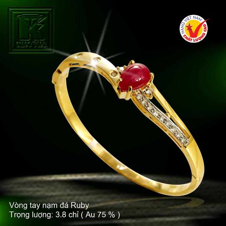 Vòng tay nạm Ruby