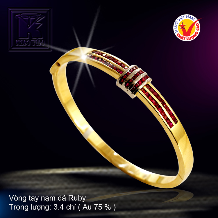 Vòng tay nạm Ruby