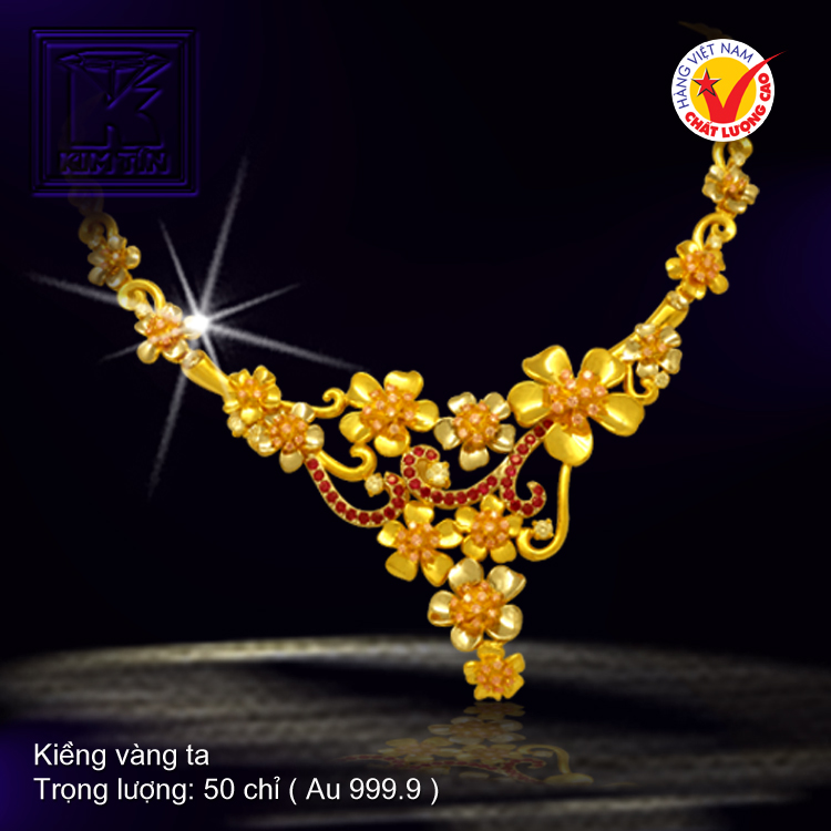 Kiềng cổ vàng 24K