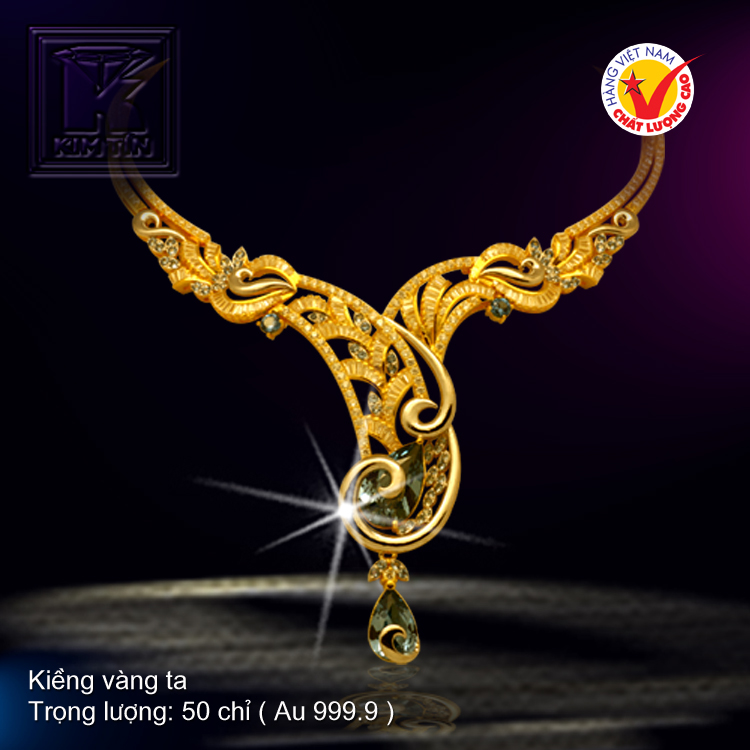 Kiềng cổ vàng 24K