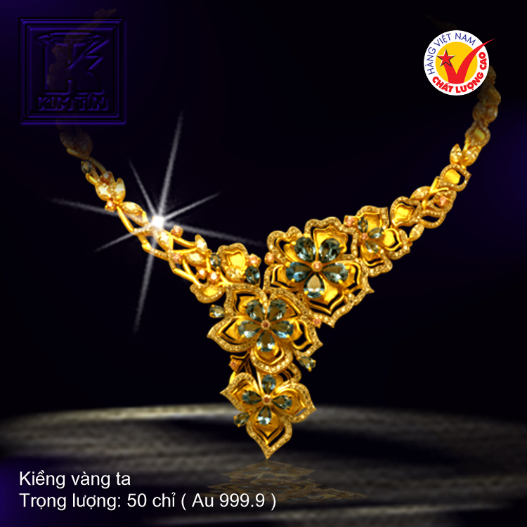 Kiềng cổ vàng 24K