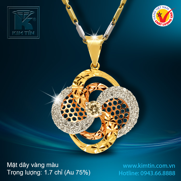 Mặt dây vàng 18K