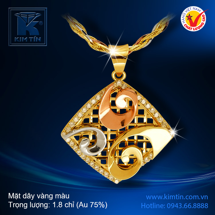 Mặt dây vàng 18K