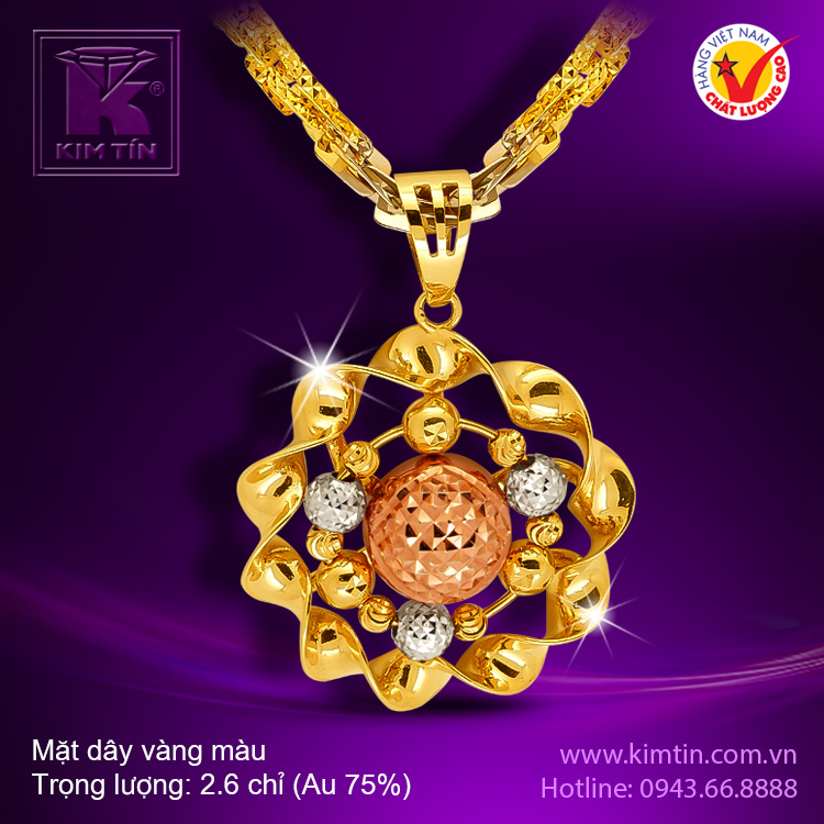 Mặt dây vàng 18K