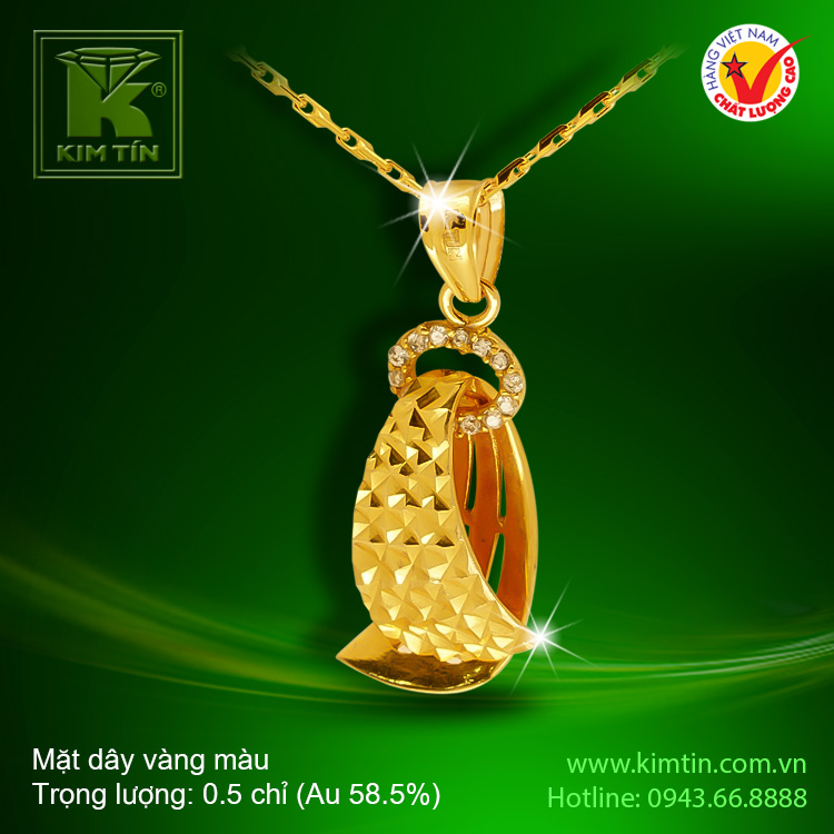 Mặt dây vàng 14K