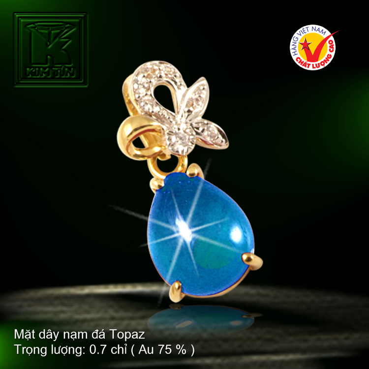 Mặt dây vàng 18 K